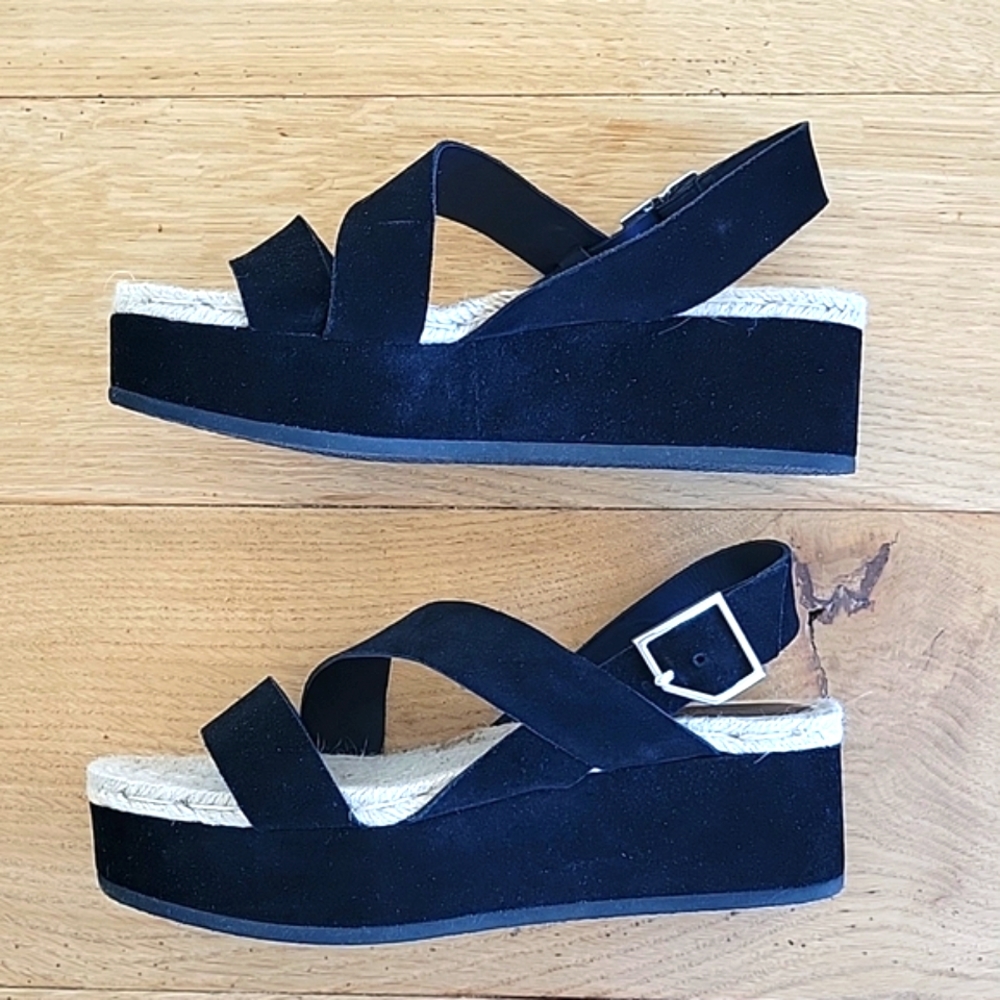 RAG & BONE-New in Box "Megan" Platform Suede Espadrille